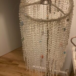 Crystal & semiprecious stone Beaded Dreamcatcher / suncatcher / hanging decor